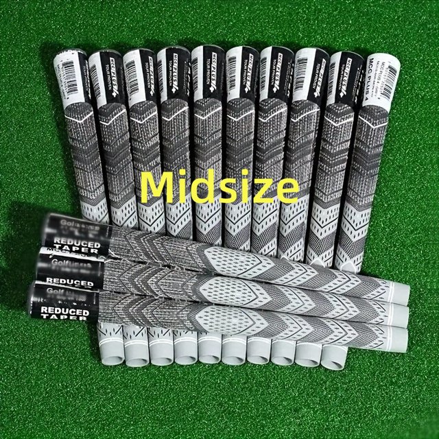 13pcs/set Professional Soft Rubber Non-slip Golf Grips, Standard/Midsize, Fit All Weather 13pcs Grey Midsize