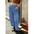 thumbnail image 4 of Womens Baggy Barrel Pants Wide Leg Lounge Drawstring Sweatpants with Pockets, 4 of 8