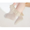 thumbnail image 6 of Baby Toddler Girls Princess Cotton Frilly Socks Lace Ruffle Pack of 4/5/6 Thin Mesh Summer for Dress, 6 of 7