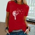 thumbnail image 2 of T-Shirt à Manches Courtes Imprimé pour Femme, 2 of 5