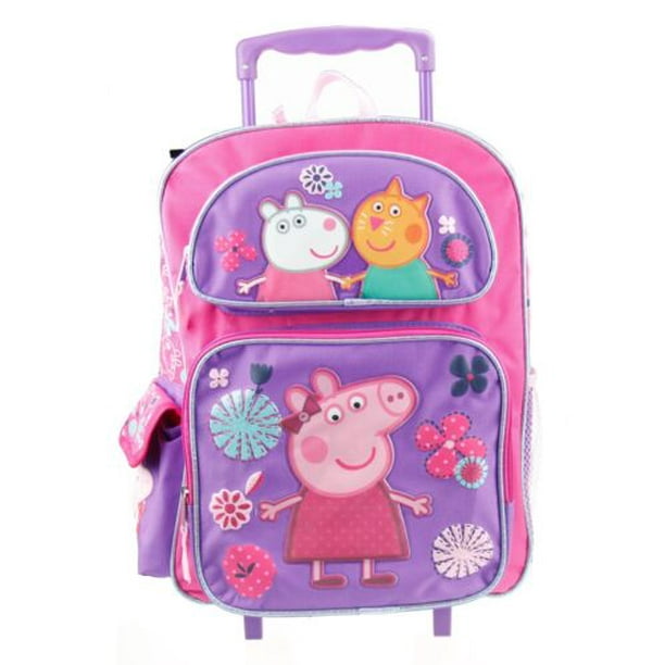 Peppa Pig Girls 16 Inches Large School Rolling Backpack