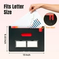 thumbnail image 3 of JILoffice 25 Pockets Expanding File Folder, 2 packs  Accordion File Organizer, Expandable Filing Folders, Portable Filing Box with Colorful Tabs for Office Home School, Letter Size, Black, 3 of 8