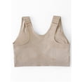 thumbnail image 4 of Women‘s Front Buckle Wireless Sports Bra - Comfy & Breathable Push Up Anti-Sagging Tank Bra, 4 of 7