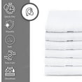 thumbnail image 3 of GOLD TEXTILES 60 Pack White Bulk Bath Towels 20x40 inches Cotton Blend Gym Salon Spa & Hair Drying, 3 of 8