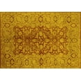 thumbnail image 1 of Ahgly Company Machine Washable Indoor Rectangle Oriental Yellow Industrial Area Rugs, 2' x 5', 1 of 4