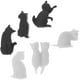 thumbnail image 4 of 6 marcadores de vino con forma de gato, marcador de bebida para gatitos, colgador de bolsitas de té, marcador de vino de silicona con forma de gato, 4 of 7