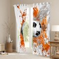 thumbnail image 3 of Homewish Soccer Football Print Blackout Curtains Set of 2 (52x84 Each) For Teens,Orange Watercolor Splash Window Curtains,Sport Ball Game Curtains and Drapes,Luxury Bedroom Decor, 3 of 6
