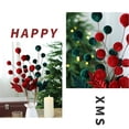 thumbnail image 4 of 21 Inch Velvet Christmas Tree Picks - Faux Branches with Velvet Balls & Leaves for Xmas Tree, Wreath, Home & Party Decor, 4 of 6