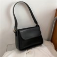 thumbnail image 3 of Bolso de mujer sencillo de color puro, novedad de verano 2024, bandolera de un solo hombro de moda retro, versión coreana de bolso cuadrado pequeño, 3 of 5