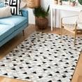 thumbnail image 2 of SAFAVIEH Studio Leather Calla Geometric Area Rug, Grey/Black, 5' x 8', 2 of 8