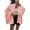 Pink, variant on Women's Chunky Knit Oversized Cardigan - Button Front Coat with Lantern Sleeves for Fall/ Winter Cozy Outerwear