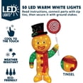thumbnail image 7 of Joyfy 3 FT Gingerbread Man Yard Light Christmas Outdoor Decorations,50 Pre-Lit LED Christmas Decorations,Christmas Yard Light with Stakes Decorations Outdoor Holiday Decor, 7 of 7