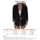 thumbnail image 5 of Chaqueta de oficina de mujer casual de leopardo de manga larga para trabajar chaqueta de cuello de solapa frontal abierta, 5 of 5
