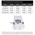 thumbnail image 6 of USA and American Flag Graphic Sweatshirts for Women 4th of July V-Neck Off Shoulder Sweatshirt Oversized Pullover Tops Shermie, 6 of 6