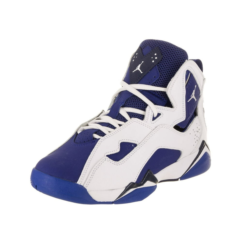 Jordan - Nike 343795-116: Jordan Kids True Flight BG White/Blue ...