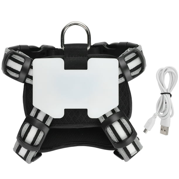 LED Dog Harness, Dog Chest Strap Anti Rust Adjustable Sturdy For Pets