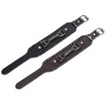 thumbnail image 2 of Pulsera trenzada para parejas, brazaletes ajustables anchos, joyería de moda de cuero PU para hombres, 2 of 10