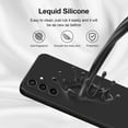 thumbnail image 4 of XUCP-Case Compatible with Samsung Galaxy S23 FE, Silky-Soft Touch Full-Body Protective Phone Silicone Case, Shockproof Cover with Microfiber Lining, Black, 4 of 4