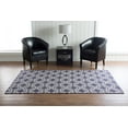 thumbnail image 3 of Linon Salonika Quatrefoil Reversible Woven Wool 5'x8' Rug in Purple, 3 of 4