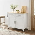 thumbnail image 1 of Tristan CF3034NA-WH Kitchen Island & Cart, White, 1 of 1