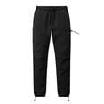 thumbnail image 6 of Men's Hiking Cargo Pants, Casual Trousers Joggers, Elastic Waist Drawstring Straight Leg, Quick Dry Lightweight Breathable, Multi-Pocket Workwear Outdoor, Summer | AKLJWH,Black L, 6 of 9