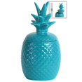 thumbnail image 1 of Urban Trends Collection 44209 40 oz Large Ceramic Pineapple Canister, Blue, 1 of 4