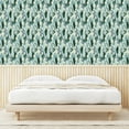 thumbnail image 3 of Ambesonne Tropical Peel & Stick Wallpaper for Home, Exotic Simplistic Flora, 13"x36", Hunter Green and Blue Grey, 3 of 5