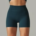 thumbnail image 5 of Buigttklop Women Short Pants Solid Tight High Waist Elasticity Sports Yoga Pants Shorts, 5 of 6