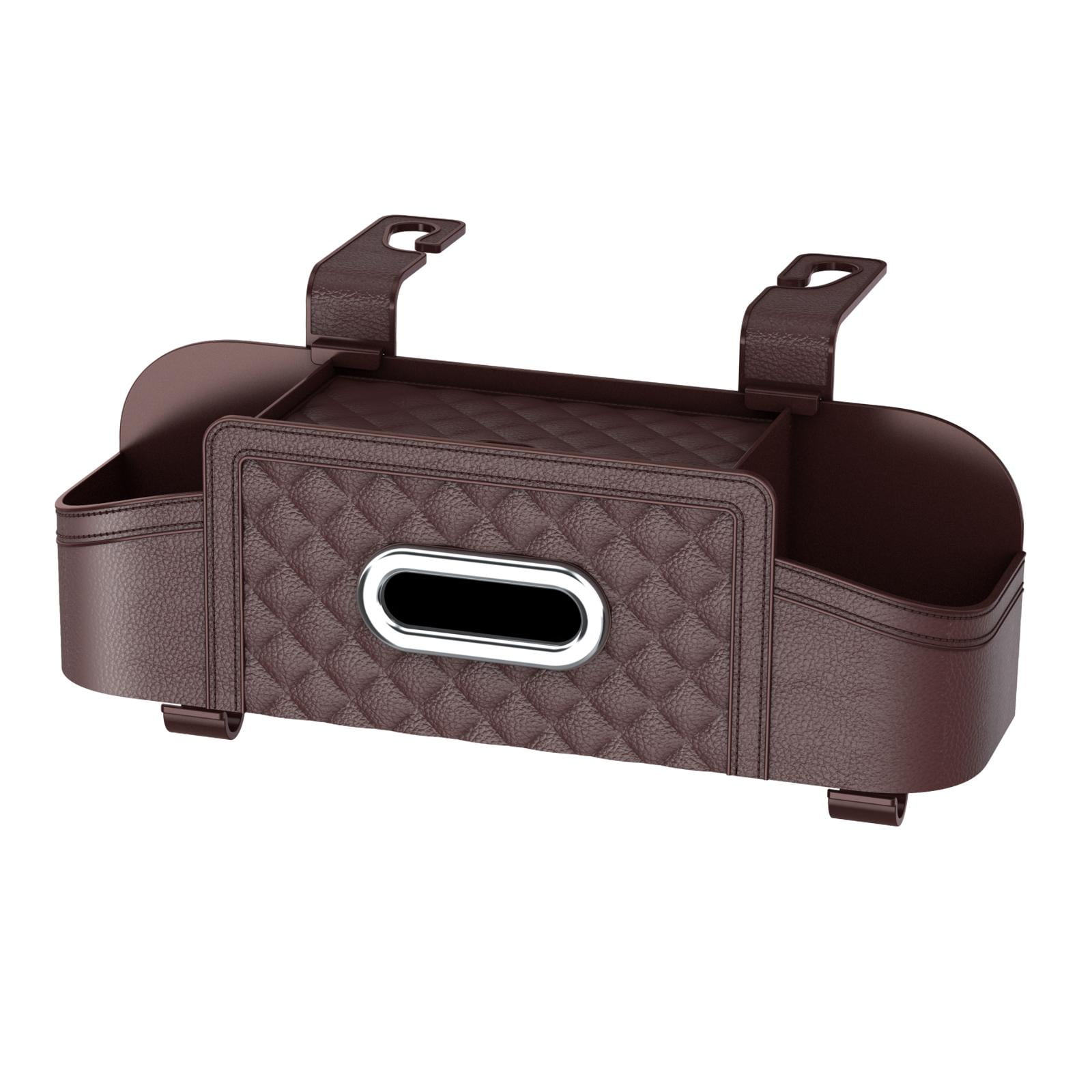 Baoblaze Car Backseat Organizer Storage Box Auto Interior Decoration Drink Cup Holder Dark Khaki