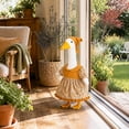 thumbnail image 5 of Fall Porch Goose Outfits 23 Inch Cloth Vintage Floral Dress for Outdoor Yard Decor Harvest Goose Costume for Family Porch Multicolor by MPOISVA, 5 of 9