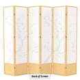 thumbnail image 6 of Oriental Furniture 7 Ft Tall Cherry Blossom Shoji Screen, Natural, 6 panel, 6 of 6