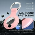 thumbnail image 4 of Charming Pink Apple AirTag Soft Shell Protector Portable Anti Loss Protective Cover with Keychain, 4 of 4