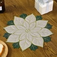 thumbnail image 3 of Manteles Individuales Bordados NavideñOs, Manteles Individuales con Apliques de Flor de Pascua, Manteles Individuales con Flores NavideñAs para DecoracióN de Mesa B, 3 of 5