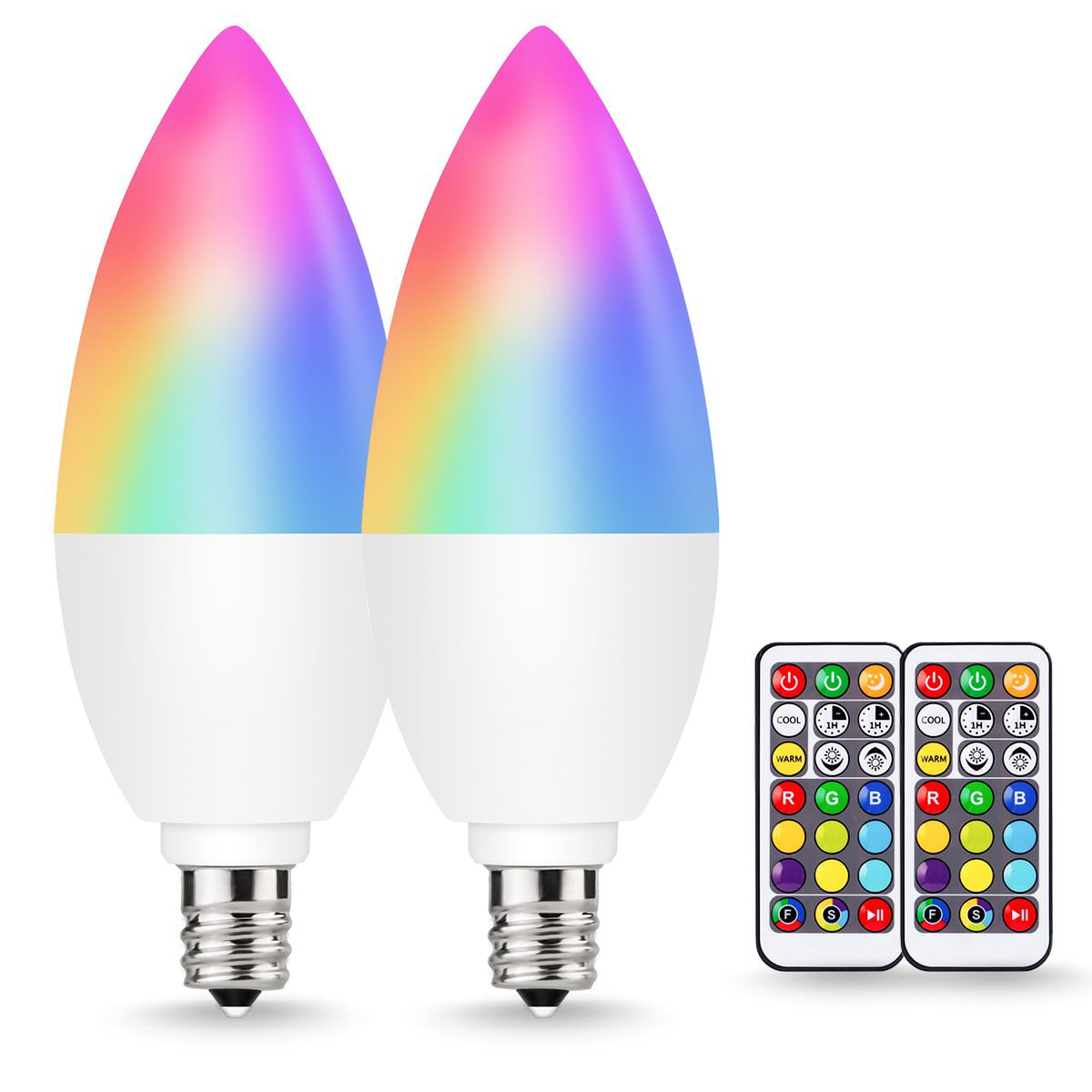 RGBW LED Bulbs Light Bulbs 100W Equivalent 1000lm Color Changing With Remote, 