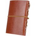 thumbnail image 3 of Cuaderno diario con cubierta de cuero PU estilo retro vintage, libreta de notas con espiral náutica en blanco para uso diario, para escribir en viajes, papel Kraft, colgantes retro, 3 of 4