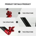 thumbnail image 3 of BESTYASH 1Pc Red Car Bumper Bar Protector Rod with Adjustable Lever Fixing Bracket and Strut Support, 3 of 7