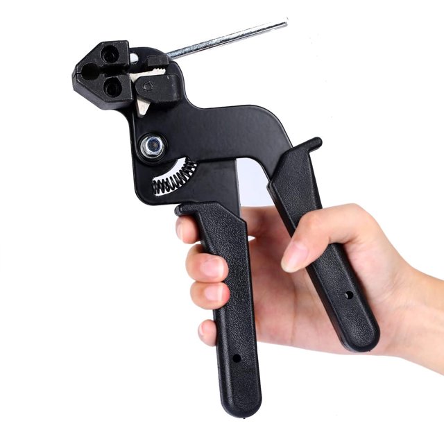 Alicates para bridas de cables de acero inoxidable, herramienta para bridas de cables de acero inoxidable con función de corte, herramienta de apriete de pistola de apriete