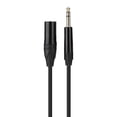 thumbnail image 3 of Carcasa galvanizada de aleación de zinc Cable adaptador de audio estéreo macho a XLR macho de 6,35 mm, 3 of 8