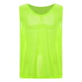 thumbnail image 4 of YONGHS Men's Mesh See Through Fishnet Muscle Tank Top Sleeveless Workout T-Shirt Night Club Tops Clubwear Fluorescent Green L, 4 of 7
