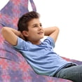 thumbnail image 1 of Spring Lounger Chair Bag, Retro Style Flower Petals of Geometric Mosaic Effects Ethnic Mosaic, High Capacity Storage with Handle Container, Lounger Size, Ceil Blue Mauve and Coral, by Ambesonne, 1 of 5