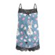 thumbnail image 5 of Conjunto de Pijamas de Mujeres Pantalones Cortos Camisola de Encaje Casual sin Mangas Impreso Pat Chwork Conjunto de Pijamas, 5 of 6