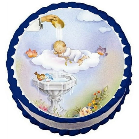 Baptism Cake Topper Image, by Beautiful Baby