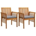 thumbnail image 5 of vidaXL 5 Piece Patio Dining Set with Cushions Solid Wood Acacia, 5 of 8