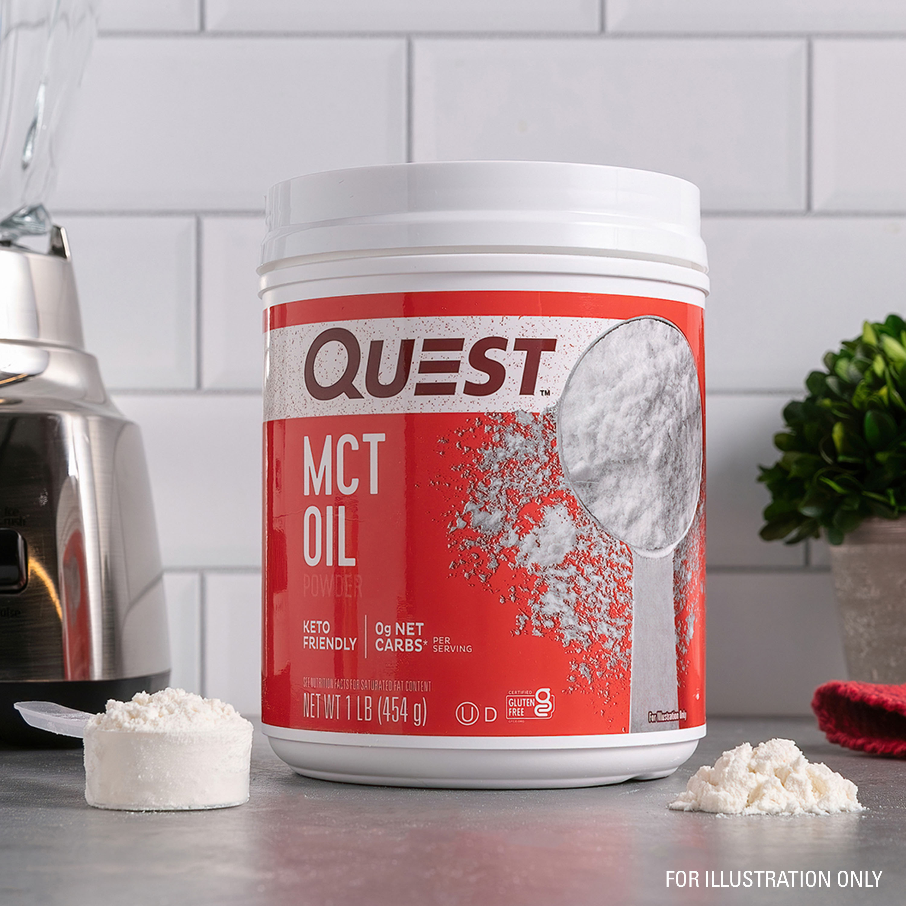 Quest Nutrition MCT Powder Oil, Unflavored, 1lb
