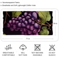 thumbnail image 2 of Grape Elegant Silk Scarf - Translucent Chiffon Yarn - Lightweight and Breathable - 180*73 inches - Stylish Accessory for Women, 2 of 6