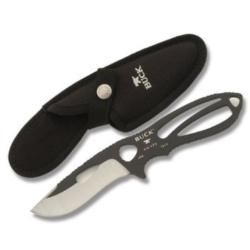 UPC 611102170937 product image for Buck-Knives-141-Large-Skinner-Knife-with-Black-Traction-Coating-and-Nylon-Sheath | upcitemdb.com