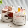AUMIY Creative Semicircle Rotating Cosmetic Storage Box MultiLayer