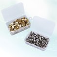 thumbnail image 4 of unbranded 500Ud Sujetapapeles De Metal Electrochapados Con Caja Para Manualidades Y Oficina Colores Surtidos, 4 of 8