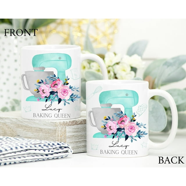 Baking Queen, Baking Baker Mug, Baking Gift Present, Chef Mug, Baker Gift Present Mug, Per - As Picture - 15Oz