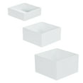 thumbnail image 2 of veasfak 3 Pieces Acrylic Boxes for Food Display Cube Risers for Cosmetics Collection 3 4 5 inches, 2 of 9